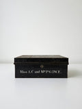 Black Tin Deed Box
