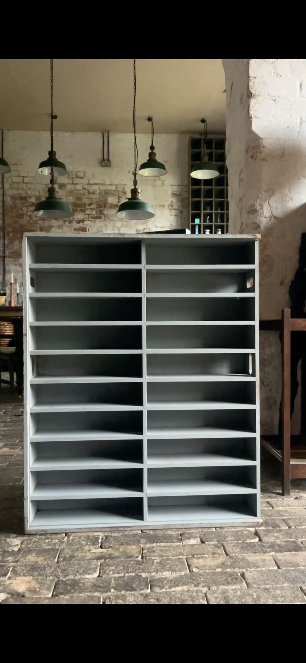 Mid Century Industrial Pigeonhole Storage Crates